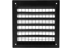 Buitenmuurrooster aluminium 100x100 mm - RAL 9005