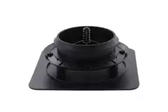 ClimaConnect Design ventiel vierkant Ø 125 mm - zwart