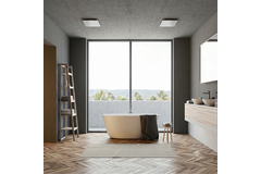 ClimaConnect Design ventiel vierkant Ø 125 mm - wit