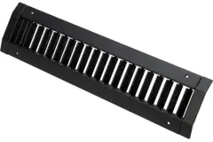 ClimaConnect kanaalrooster enkel instelbaar 625x75 mm voor buis 160 tot 400 mm - RAL 9005