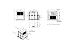 Maxivent WTW luchtbehandelingkasten met warmtewiel 20000 m3/h met warmwaterbatterij horizontaal links - RHE 20000 H WOJL T 02