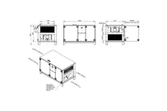 Maxivent WTW luchtbehandelingkasten met warmtewiel 2000 m3/h horizontaal horizontaal rechts - RHE 2000 H OOJR