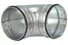 Korte ronde spiro bocht 90° Ø 100mm voor spirobuis