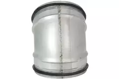 Korte ronde spiro bocht 45° Ø 125mm voor spirobuis