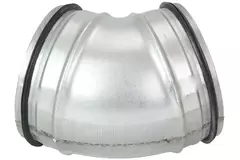 Korte ronde spiro bocht 45° Ø 125mm voor spirobuis