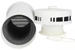 Geïsoleerde geveldoorvoer voor natuurlijke ontluchting diameter 125 mm - SPK2-125