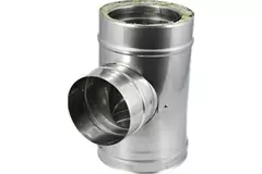 DW diameter 300 mm (300/350) T-stuk T90 EW I316L/I304 (D0,5/0,6)