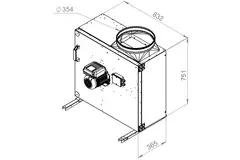 Boxventilator motor buiten luchtstroom - MPS 400 EC 30