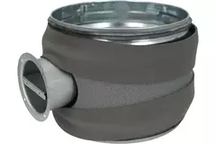 Thermoduct 9 mm handbediende regelklep diameter 125 mm geïsoleerd