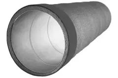 Thermoduct geïsoleerde spirobuis - diameter 160 mm - 1000 mm - 9 mm isolatielaag