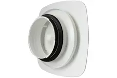 Vent-Axia UniflexPlus RVV 125 mm regelbaar ventiel vierkant - wit