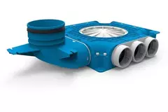 Vent-Axia Uniflexplus samengestelde verdeler 9 x Ø69mm met verticale tuit Ø125mm