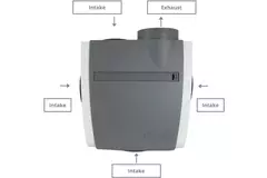 Vasco C400 Basic RF LE 400 m³/h + vochtsensor