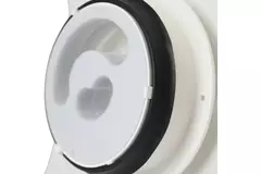 Vasco design plafond- of wandventiel luxe vierkant gebogen (incl. smiley)