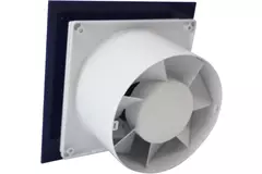 Air Roxy badkamerventilator met aansluitdiameter 125 mm – kunststof front blauw