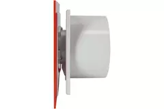 Air Roxy badkamerventilator met aansluitdiameter 100 mm met trekkoord en stekker - kunststof front rood