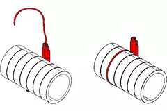 Ophangbeugel voor geïsoleerde buis 125/160/200mm