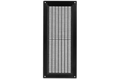 Ventilatierooster rechthoekig met grill 130x300 zwart - VR1330M