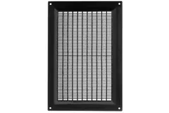 Ventilatierooster rechthoekig met grill 250x170 zwart - VR2517M
