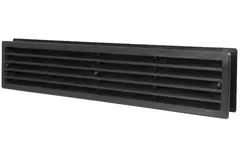 Deurrooster 450x92 mm zwart - VR459M