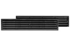 Deurrooster 450x92 mm zwart - VR459M