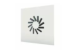 Wervelrooster 594x594 met instelbaar luchtpatroon - 12 schoepen