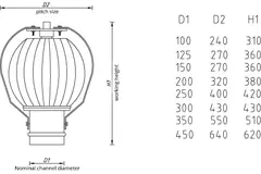 Windgedreven ventilator Penn 300mm metaal - 254m3/h