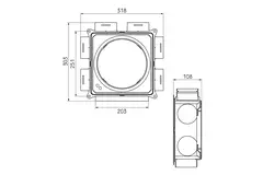 Ubbink luchtverdeelkast DBOX206 H200x80