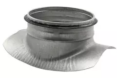 Zadelstuk Ø 125mm - 80mm (90°) - Gegalvaniseerd